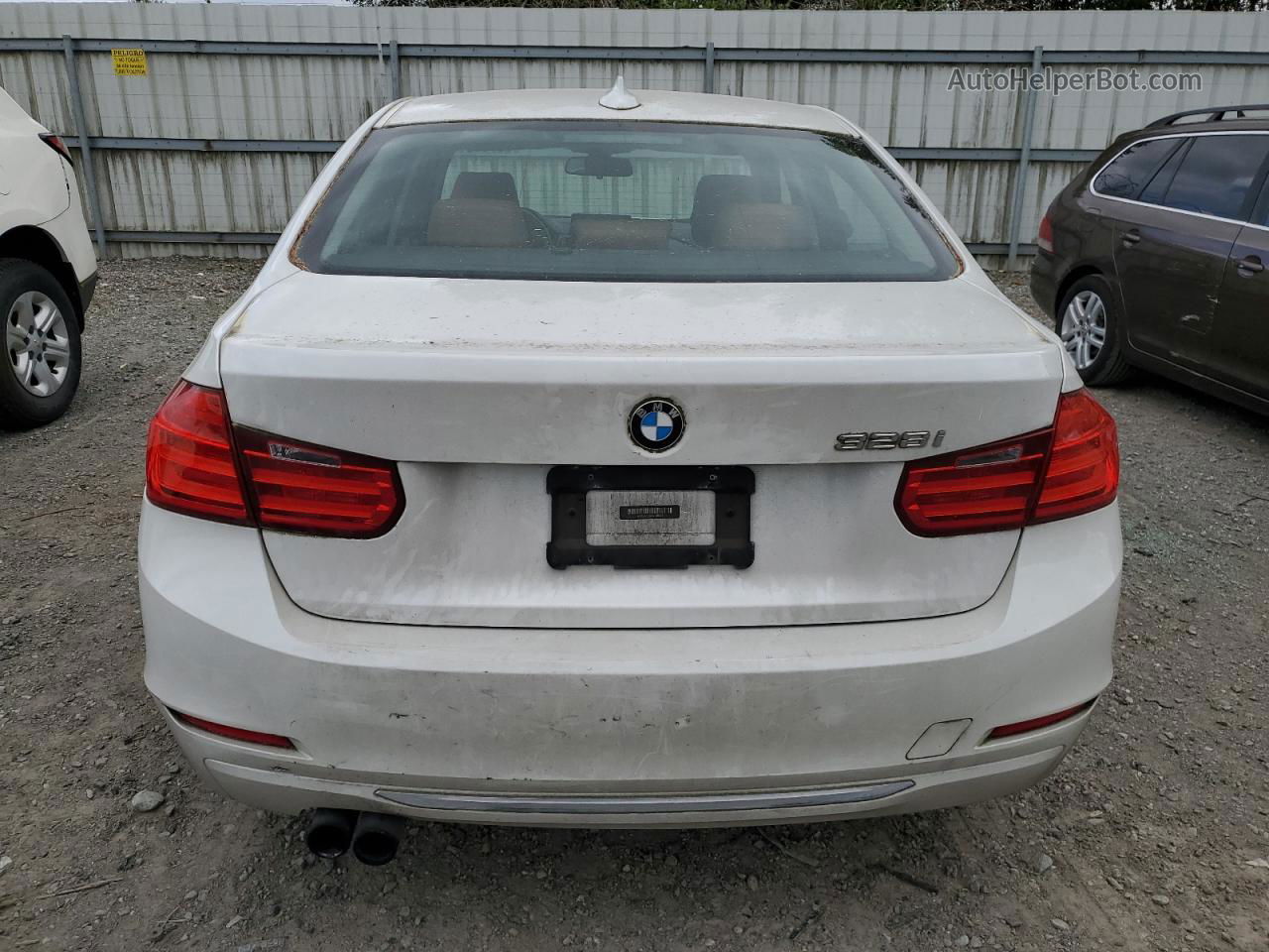 2012 Bmw 328 I White vin: WBA3A5C58CF348416