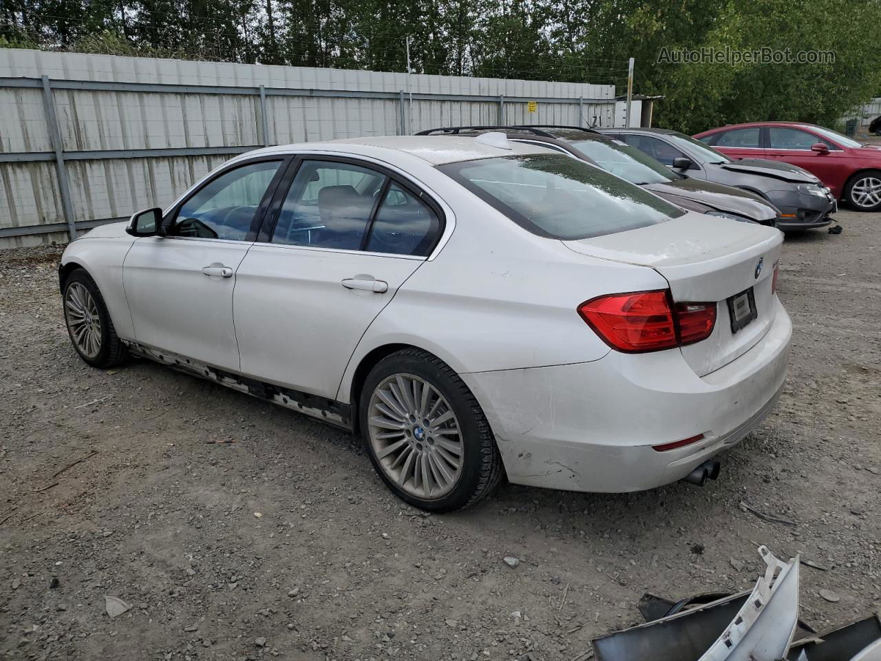 2012 Bmw 328 I White vin: WBA3A5C58CF348416