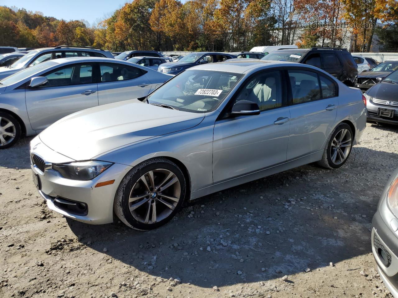 2013 Bmw 328 I Silver vin: WBA3A5C58DF453426