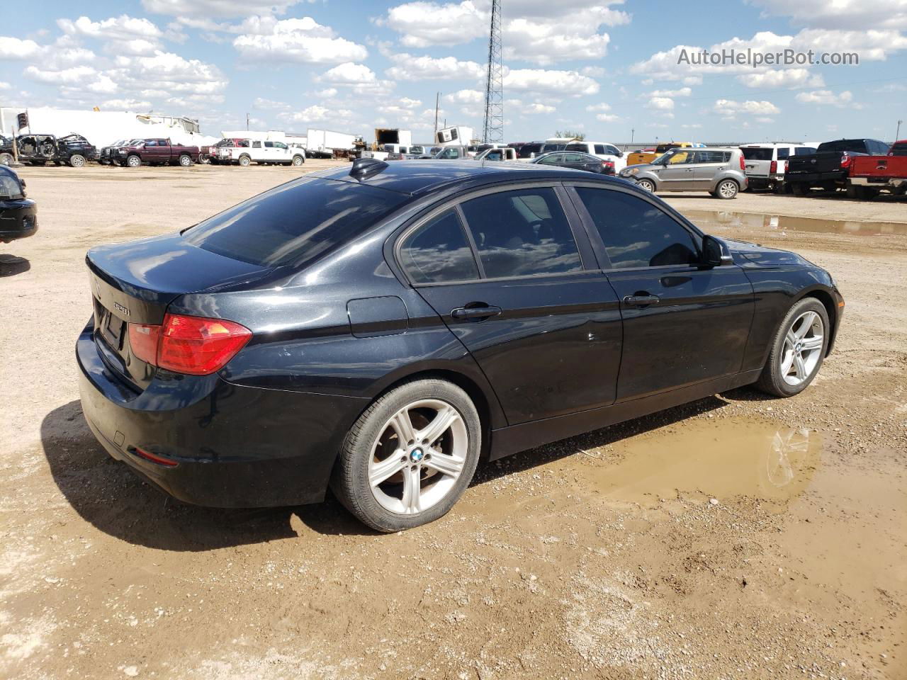 2013 Bmw 328 I Черный vin: WBA3A5C58DF601686