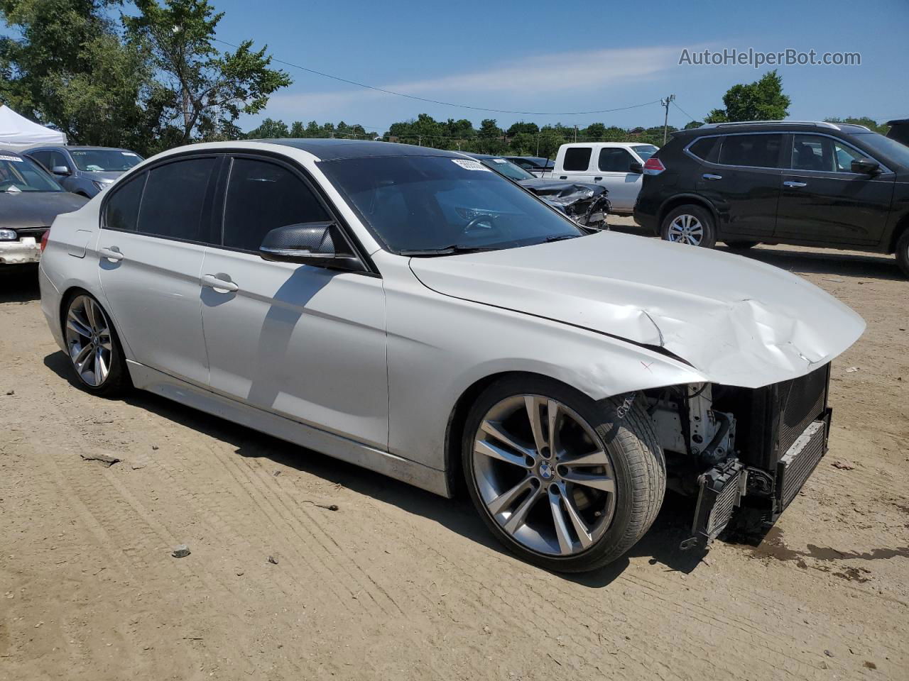 2013 Bmw 328 I White vin: WBA3A5C58DF601848