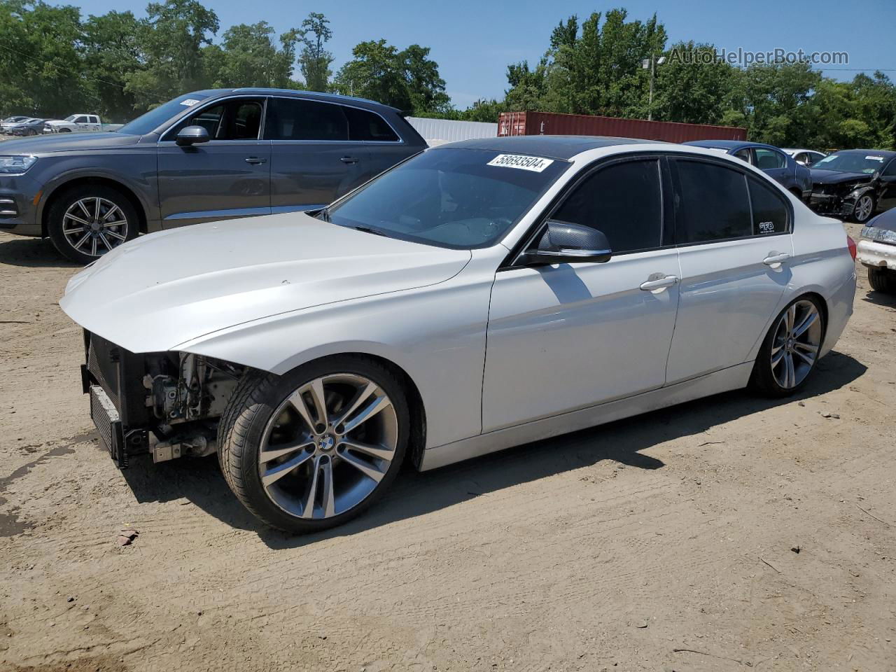 2013 Bmw 328 I White vin: WBA3A5C58DF601848