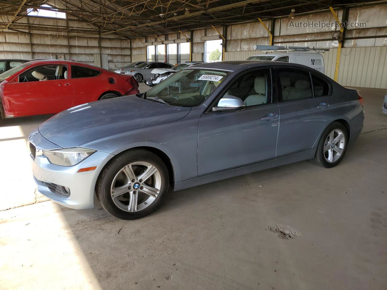 2014 Bmw 328 I Синий vin: WBA3A5C58EJ464103