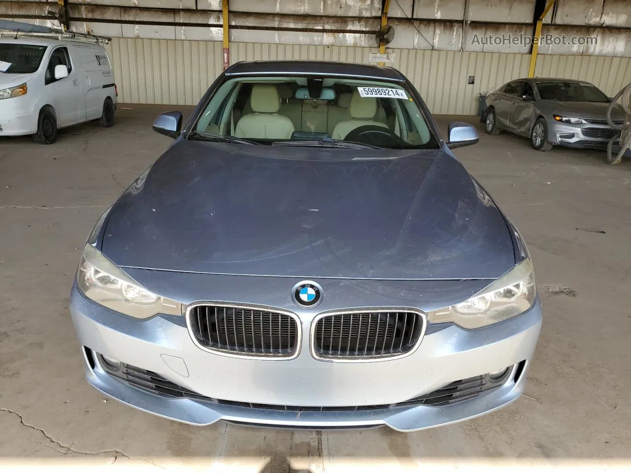 2014 Bmw 328 I Синий vin: WBA3A5C58EJ464103