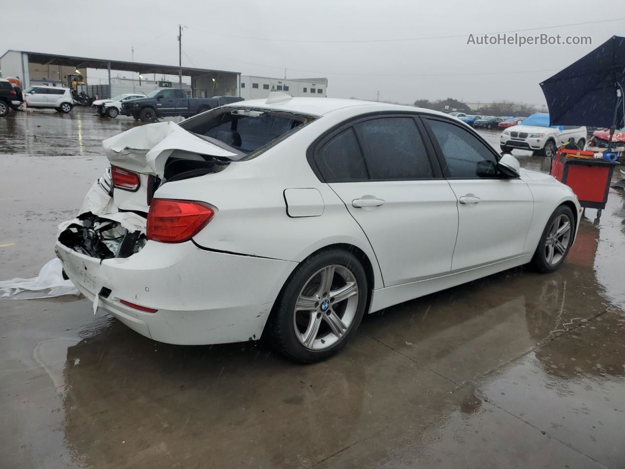 2014 Bmw 328 I White vin: WBA3A5C58EP600632