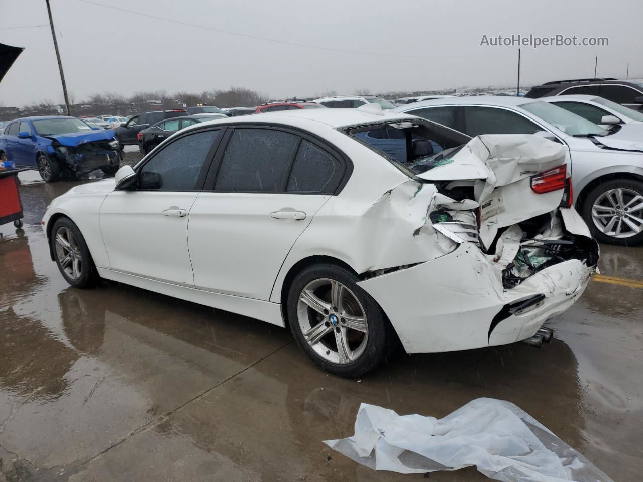 2014 Bmw 328 I White vin: WBA3A5C58EP600632