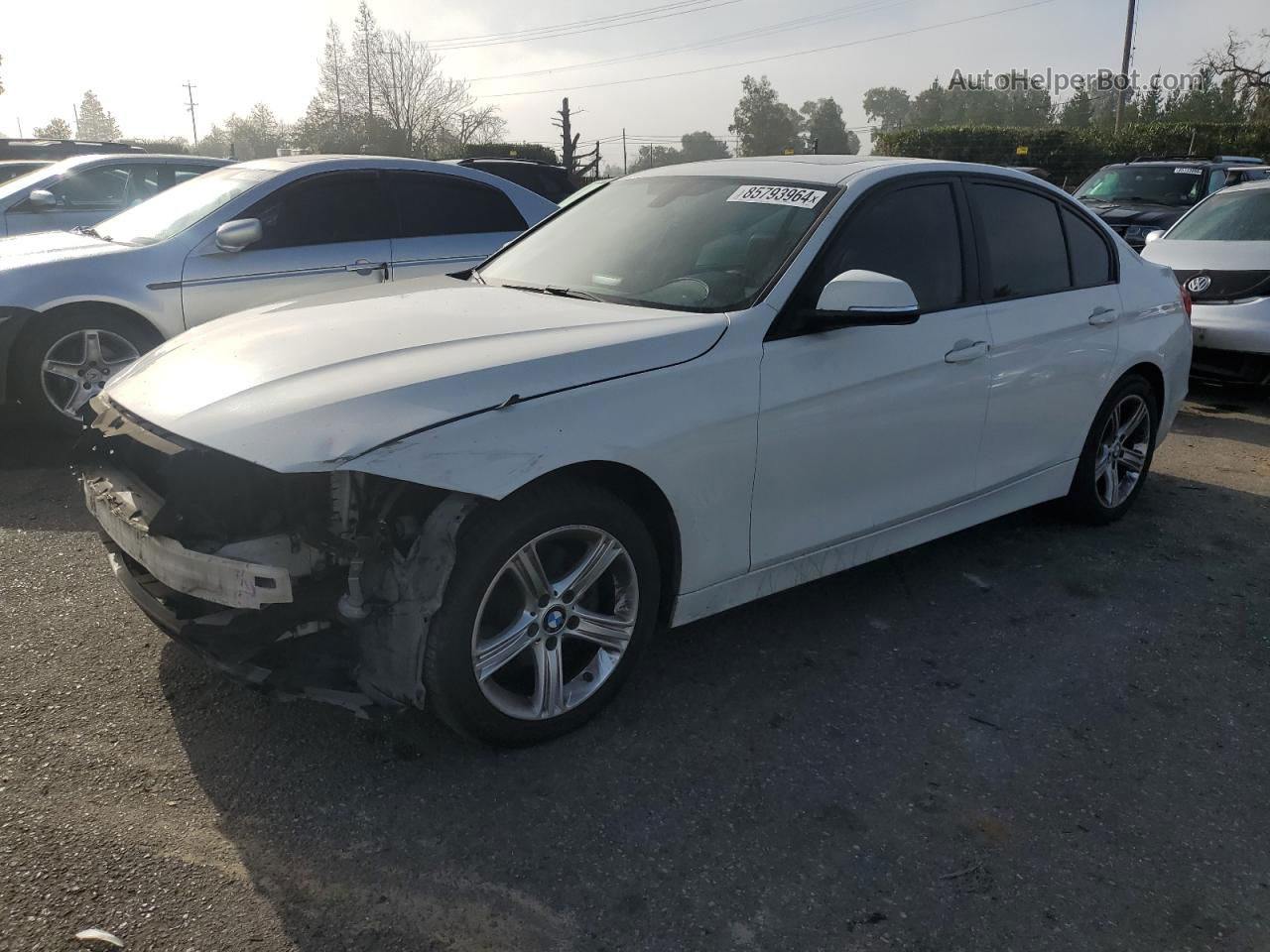 2014 Bmw 328 I White vin: WBA3A5C58EP601215