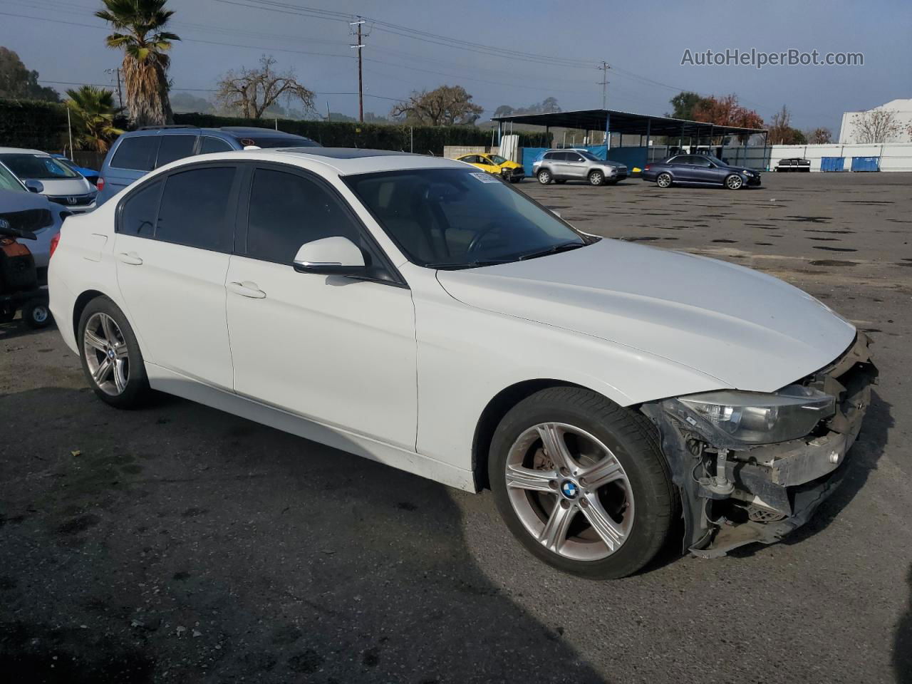 2014 Bmw 328 I White vin: WBA3A5C58EP601215