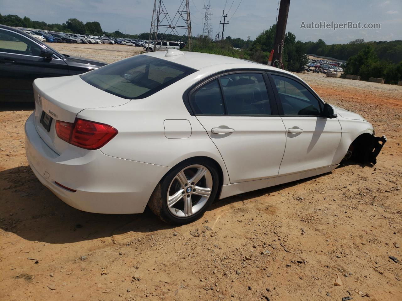 2015 Bmw 328 I White vin: WBA3A5C58FF608382