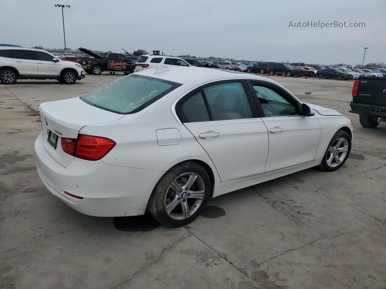 2015 Bmw 328 I White vin: WBA3A5C58FP604214