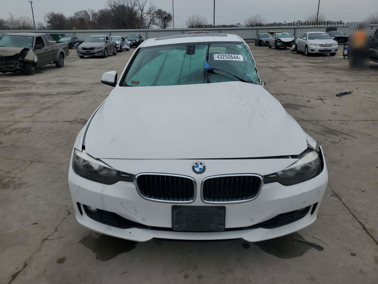 2015 Bmw 328 I White vin: WBA3A5C58FP604214