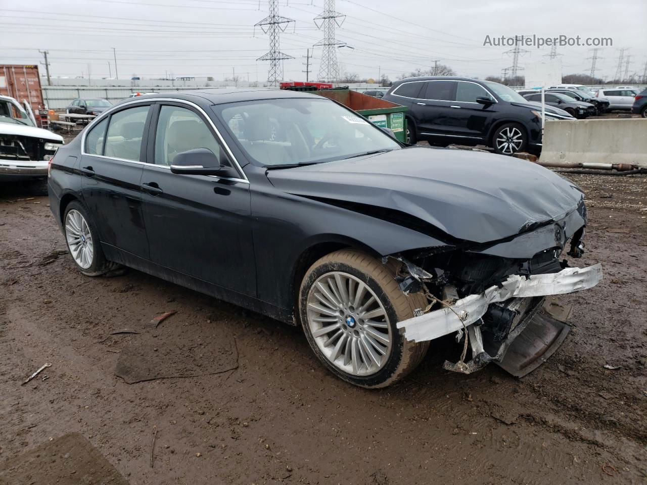 2012 Bmw 328 I Black vin: WBA3A5C59CF343788