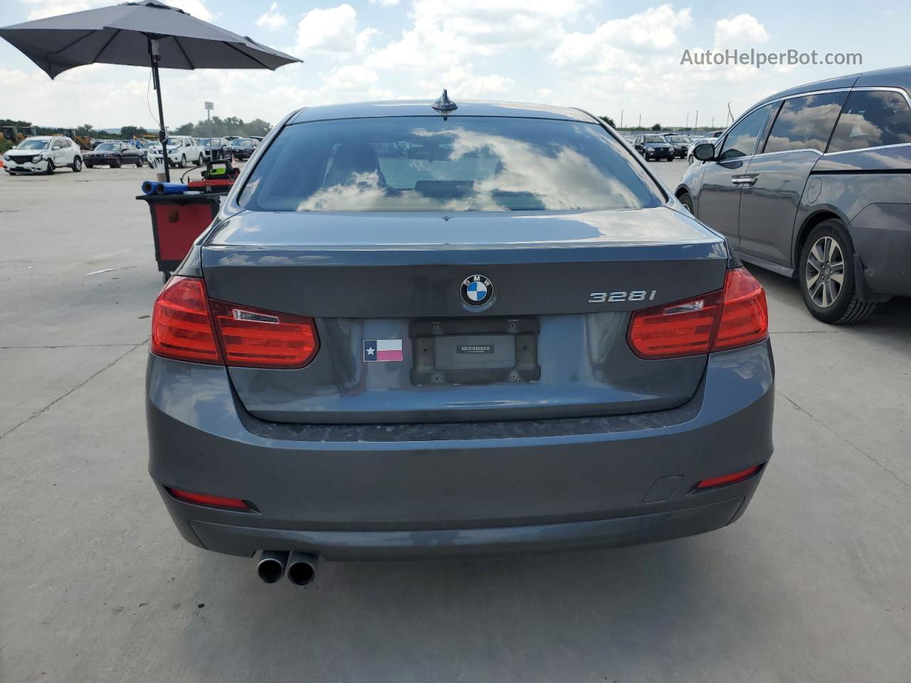 2013 Bmw 328 I Gray vin: WBA3A5C59DF355876