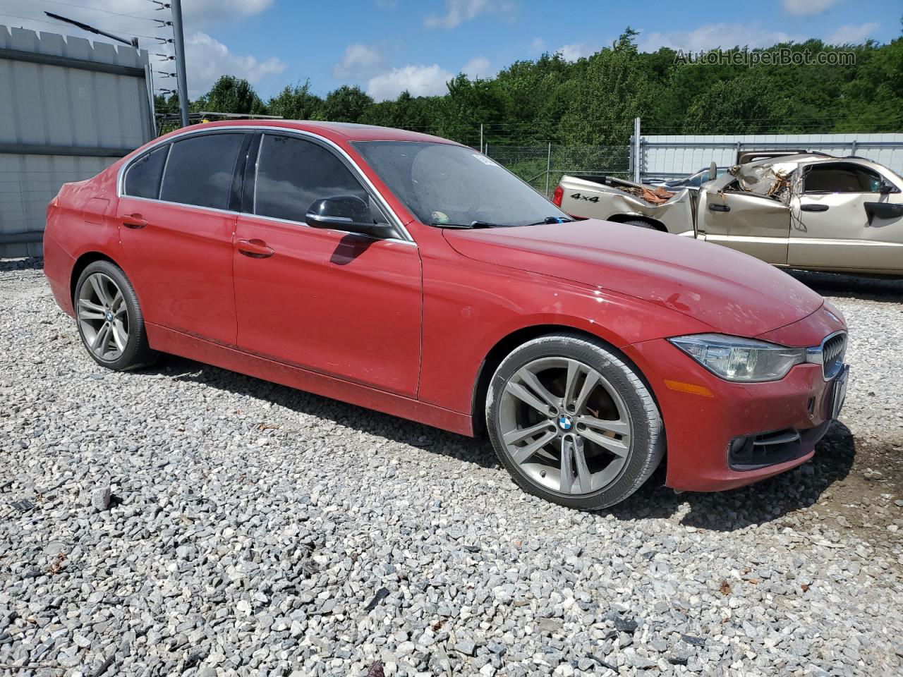 2015 Bmw 328 I Красный vin: WBA3A5C59FP604285