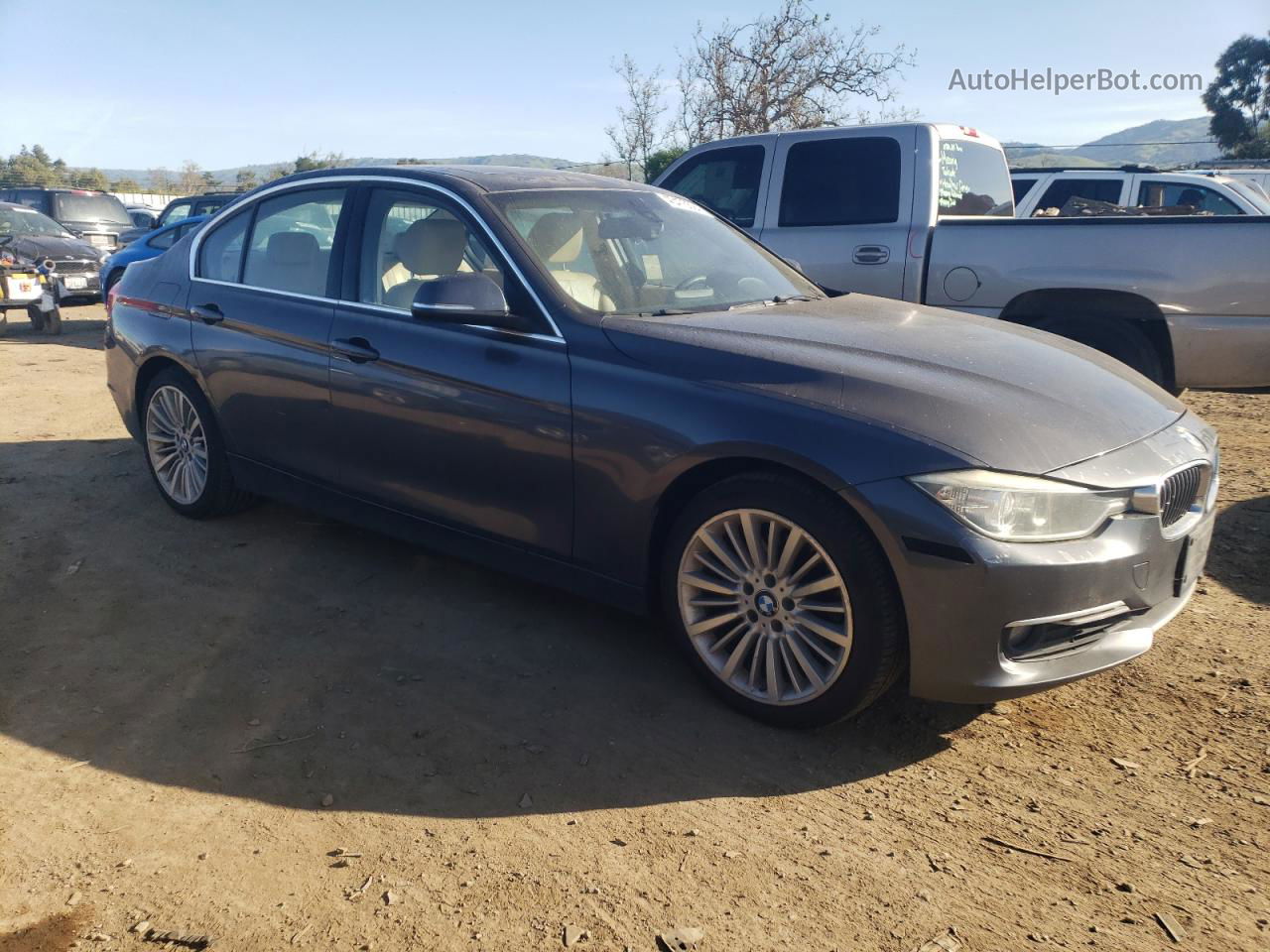 2012 Bmw 328 I Gray vin: WBA3A5C5XCF258023