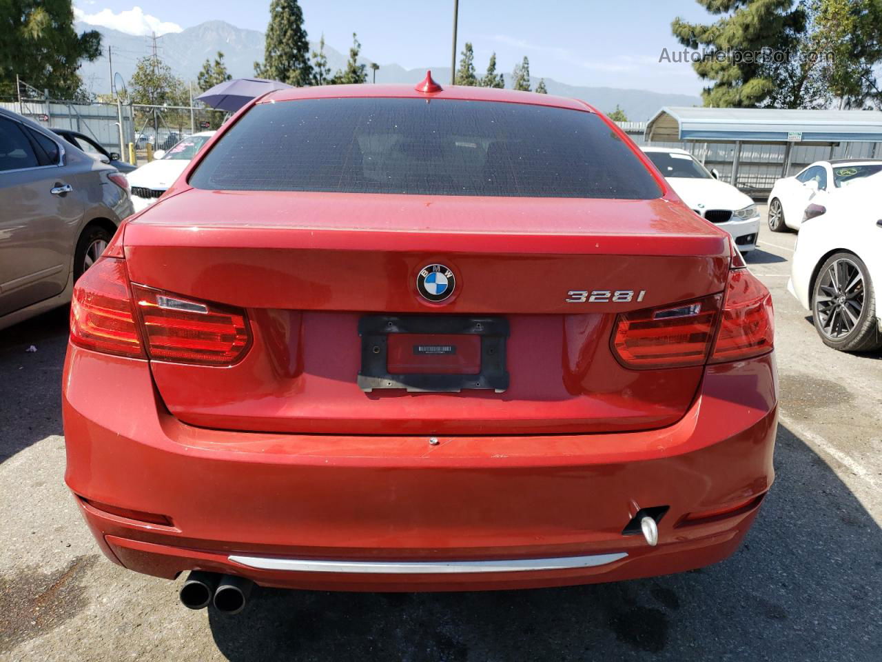 2012 Bmw 328 I Red vin: WBA3A5C5XCF259026