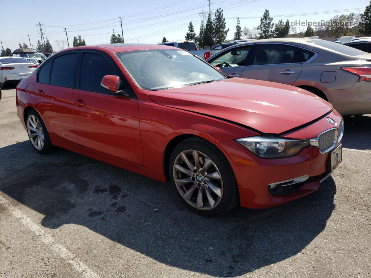 2012 Bmw 328 I Красный vin: WBA3A5C5XCF259026