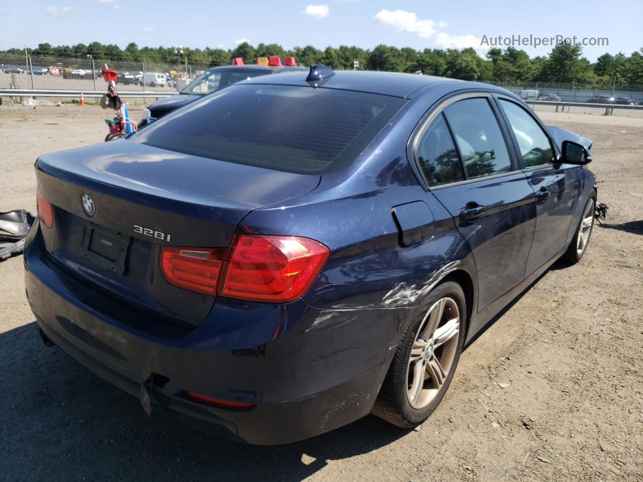 2012 Bmw 328 I Синий vin: WBA3A5C5XCF340141