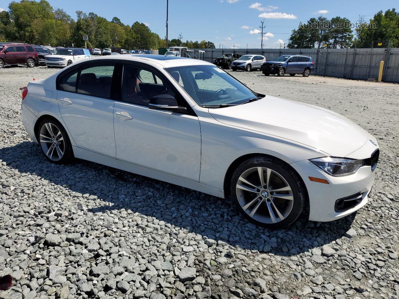 2012 Bmw 328 I White vin: WBA3A5C5XCF452891