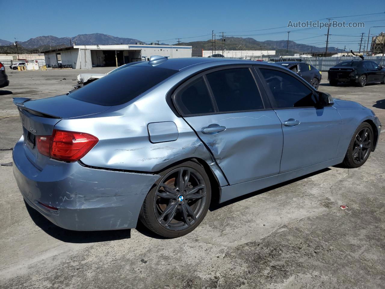 2013 Bmw 328 I Blue vin: WBA3A5C5XDF351237