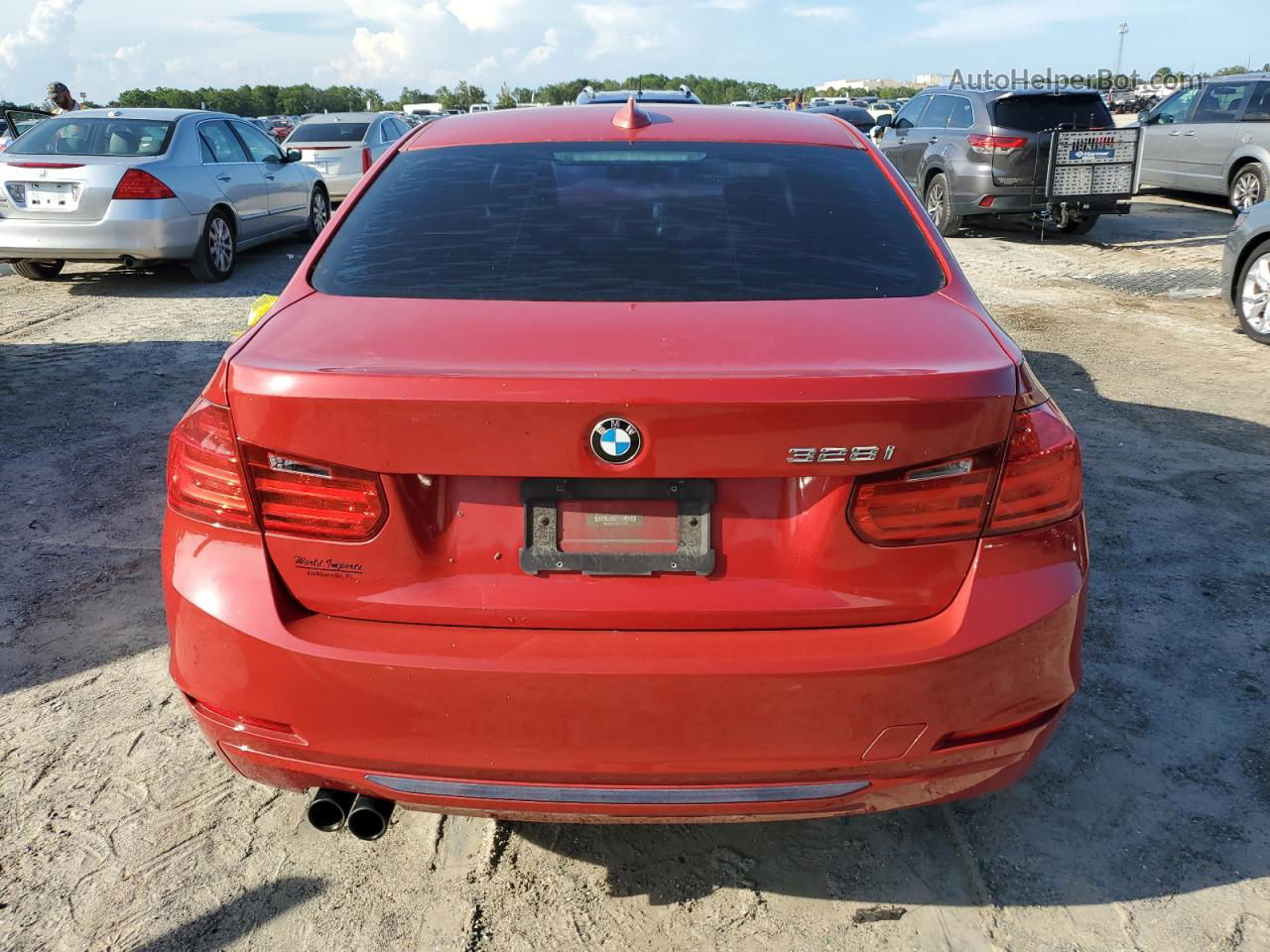 2013 Bmw 328 I Red vin: WBA3A5C5XDF356051