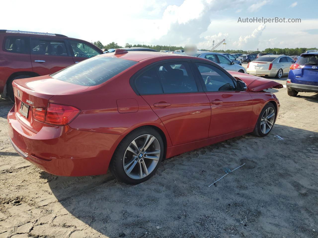 2013 Bmw 328 I Red vin: WBA3A5C5XDF356051