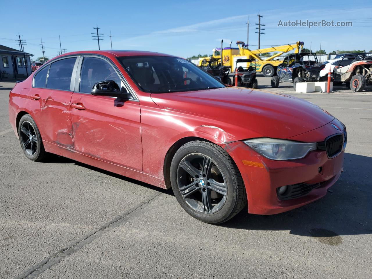 2013 Bmw 328 I Red vin: WBA3A5C5XDF360066