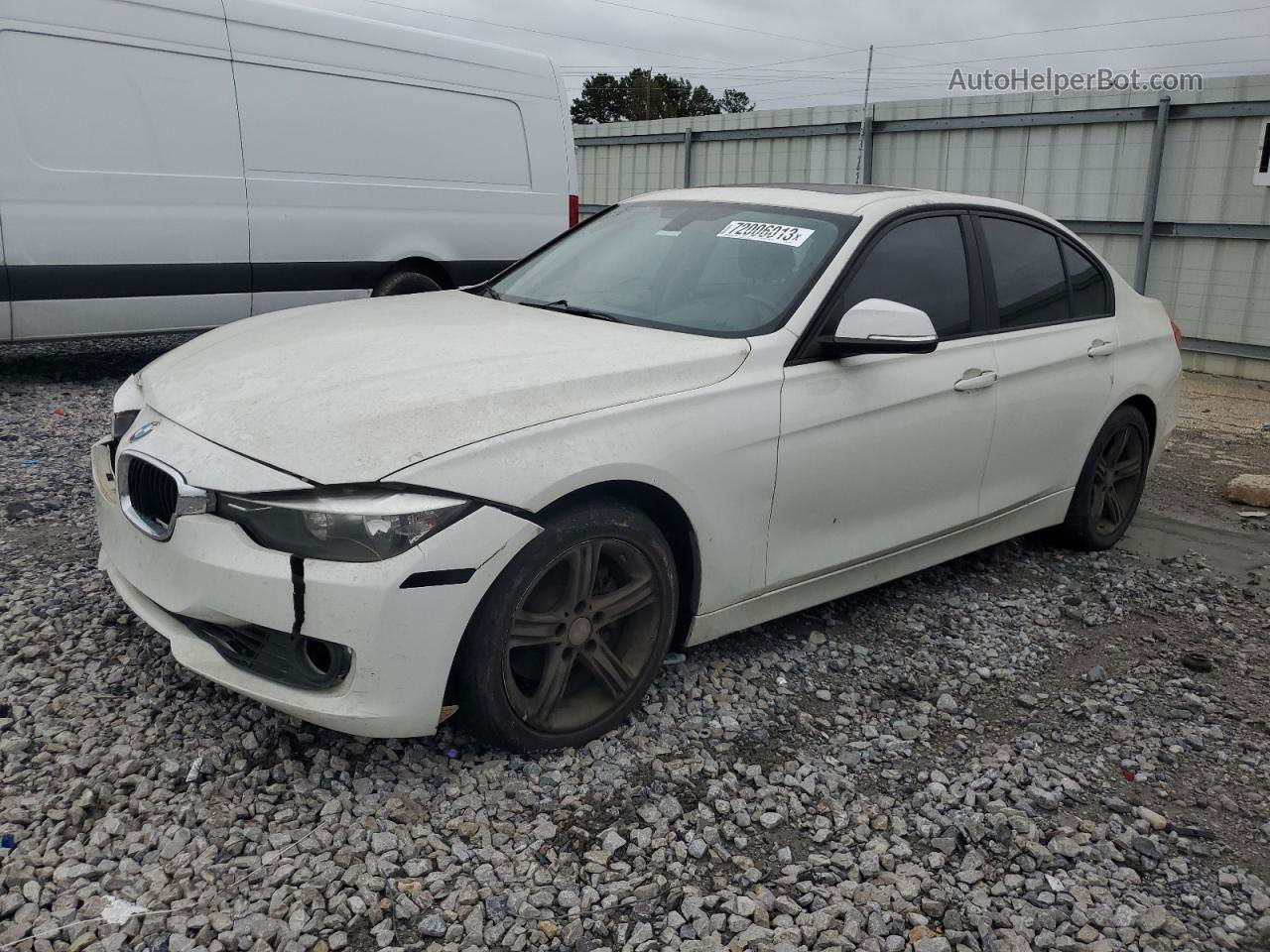 2014 Bmw 328 I White vin: WBA3A5C5XEP600938