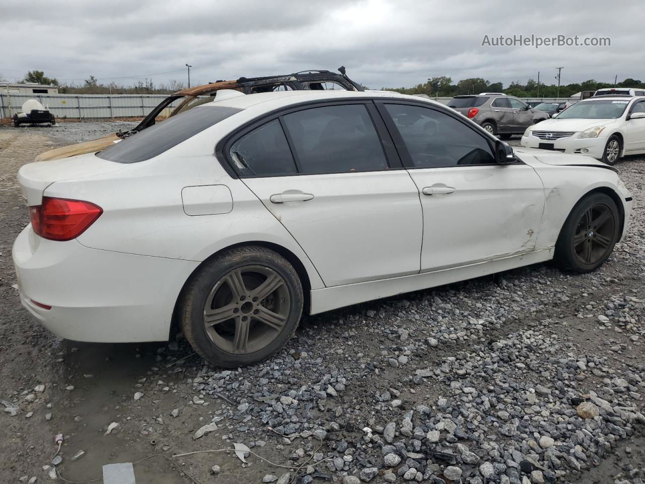 2014 Bmw 328 I White vin: WBA3A5C5XEP600938