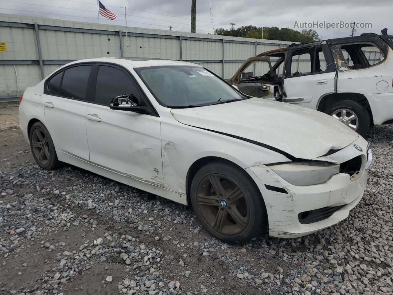 2014 Bmw 328 I White vin: WBA3A5C5XEP600938