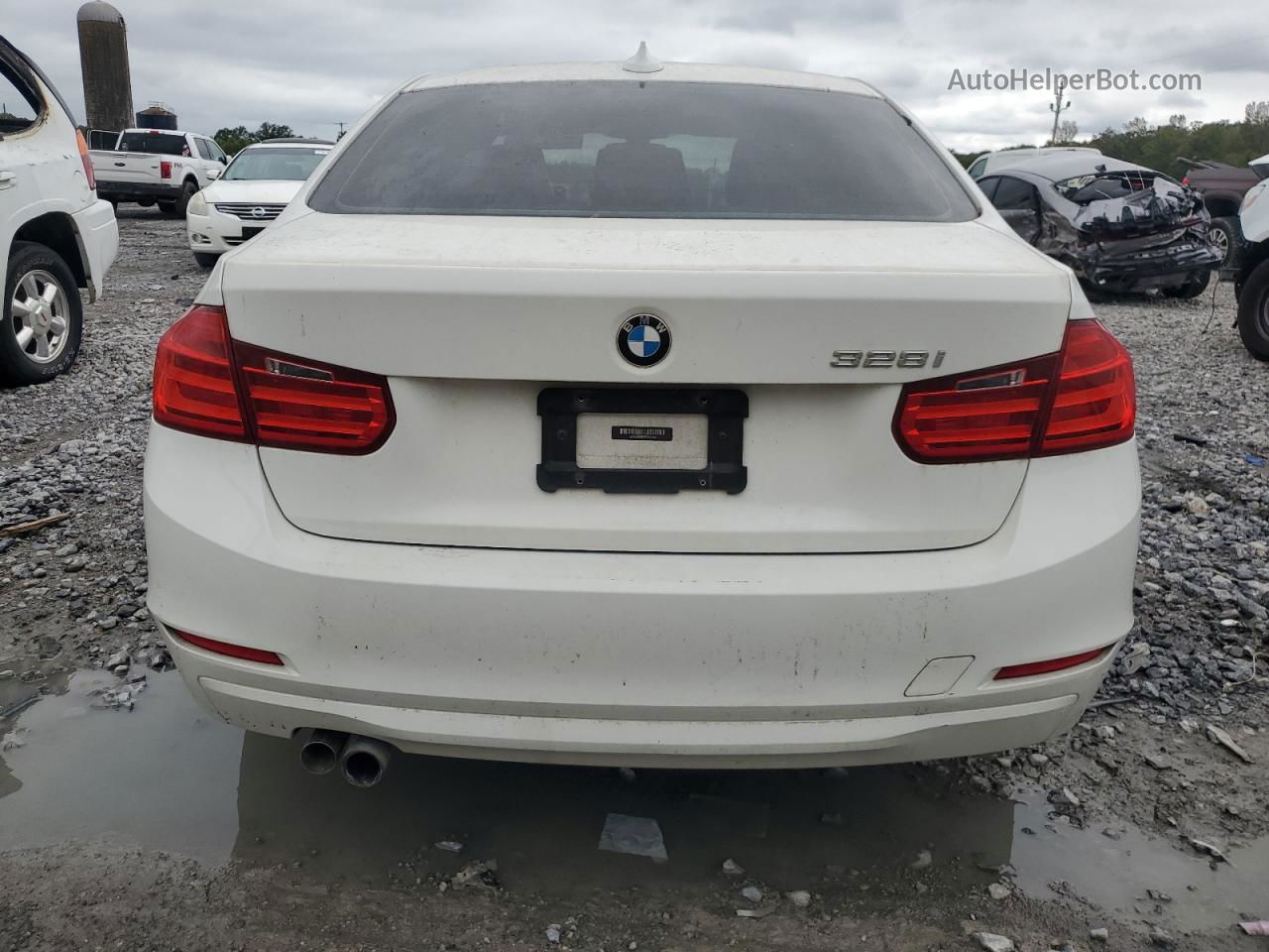 2014 Bmw 328 I White vin: WBA3A5C5XEP600938