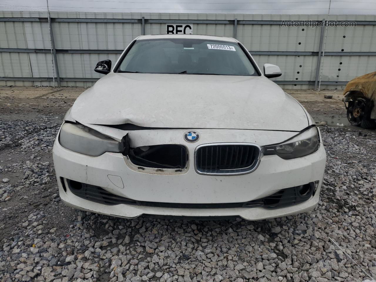 2014 Bmw 328 I White vin: WBA3A5C5XEP600938