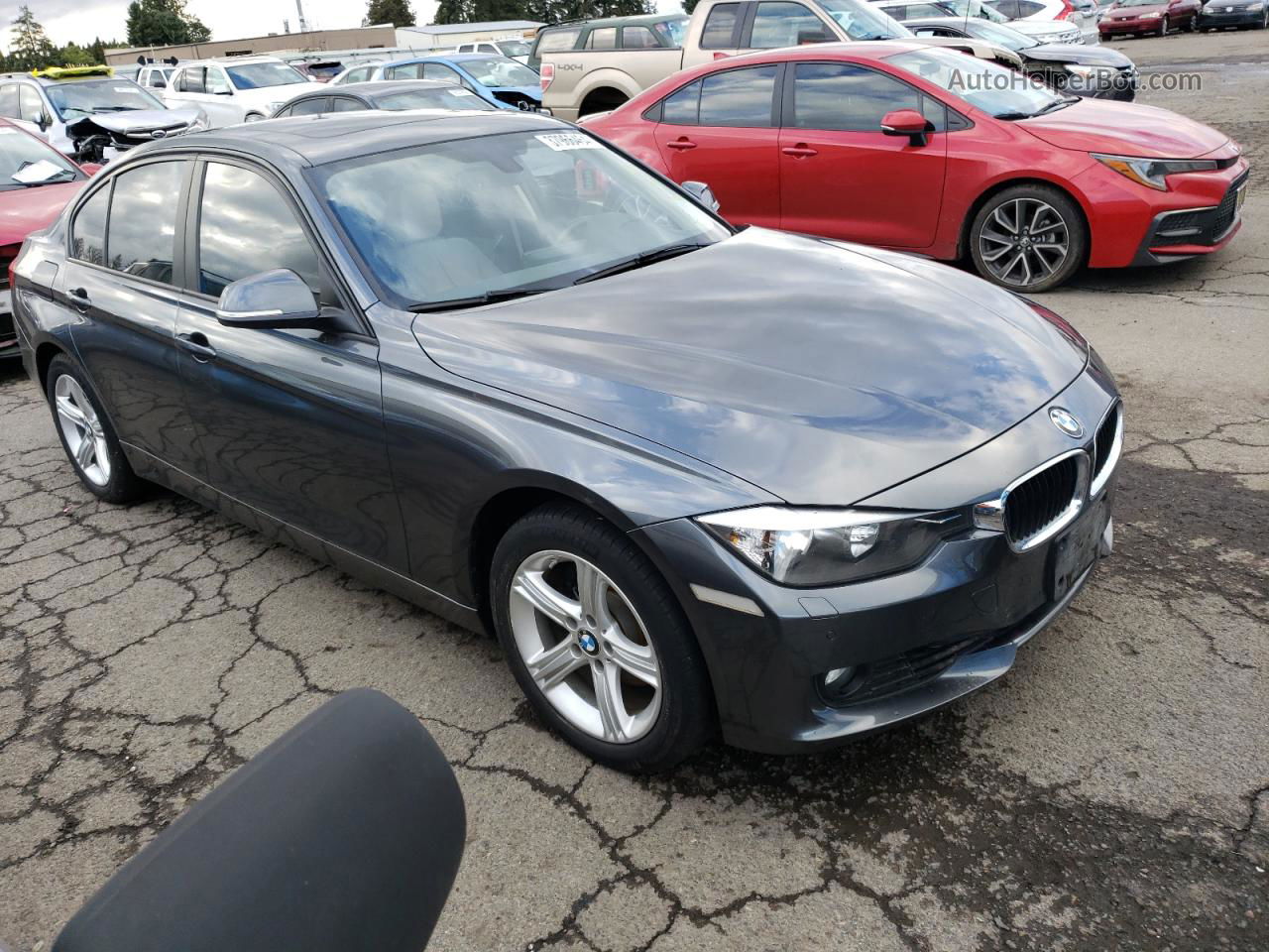 2015 Bmw 328 I Gray vin: WBA3A5C5XFF610781