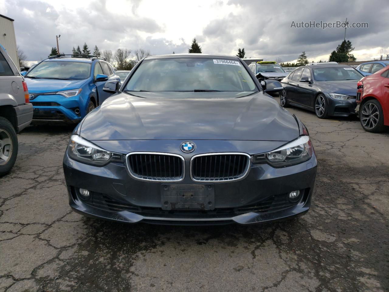 2015 Bmw 328 I Gray vin: WBA3A5C5XFF610781