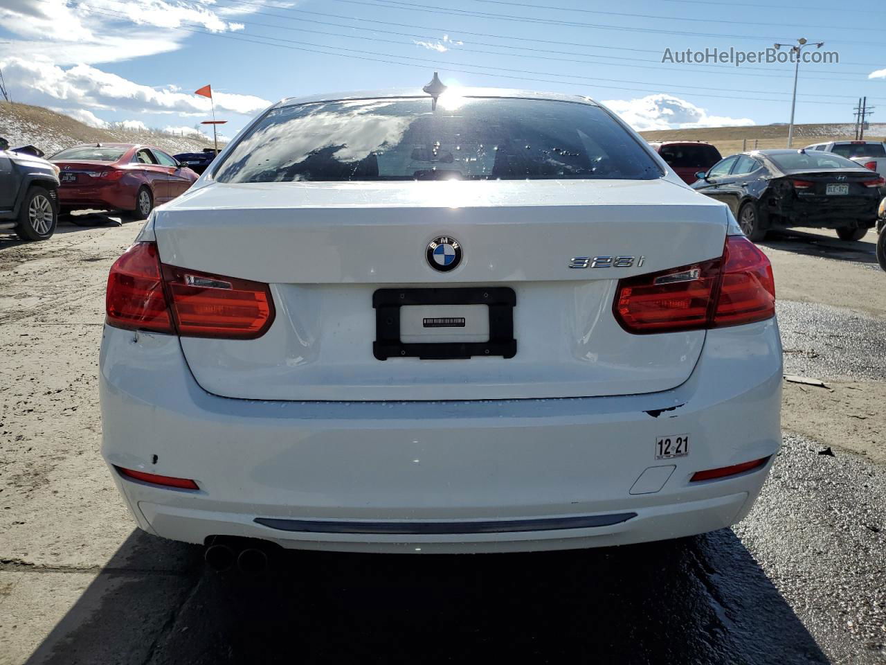 2012 Bmw 328 I White vin: WBA3A5G50CNP16930