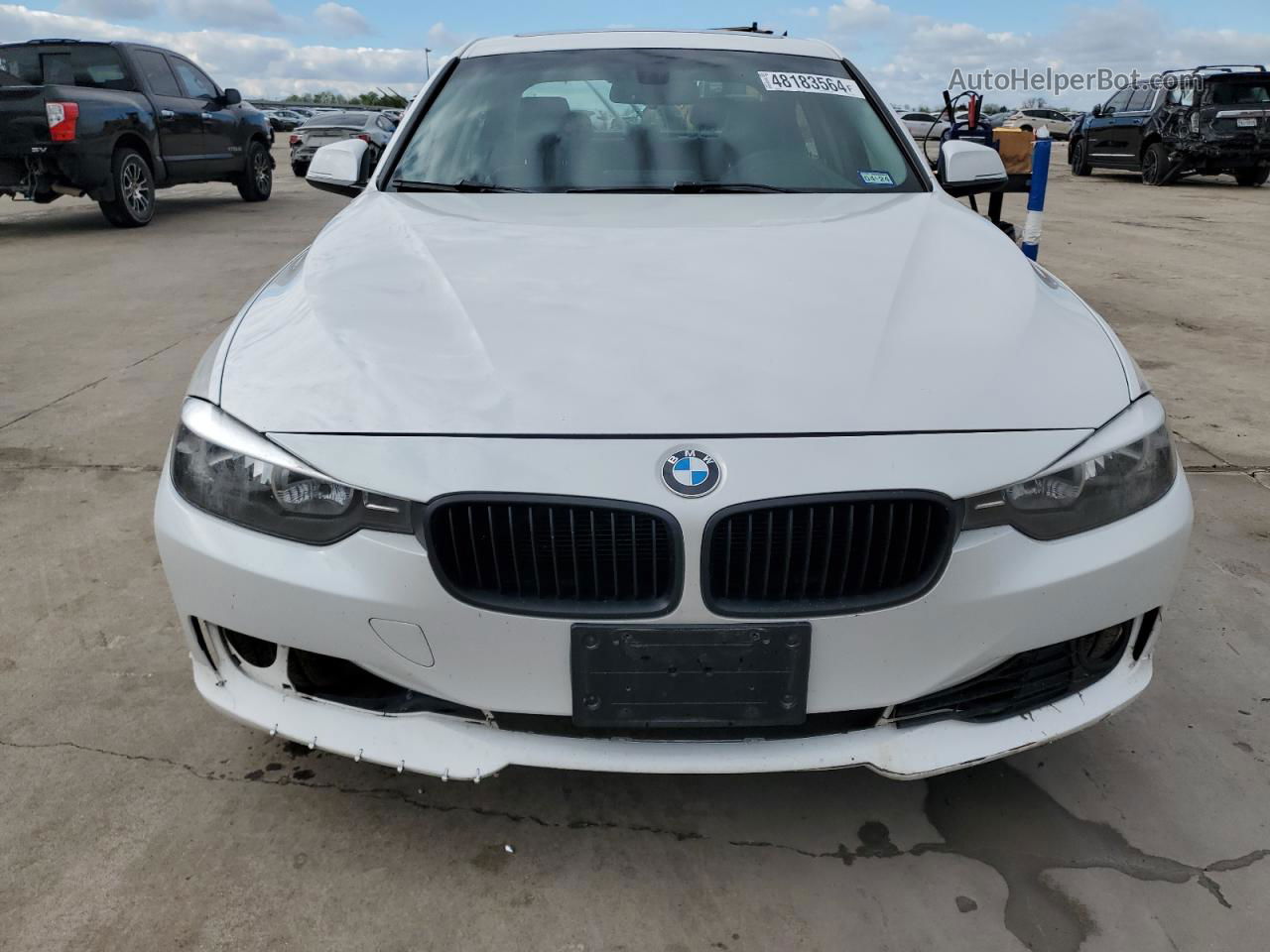 2012 Bmw 328 I White vin: WBA3A5G50CNP16975