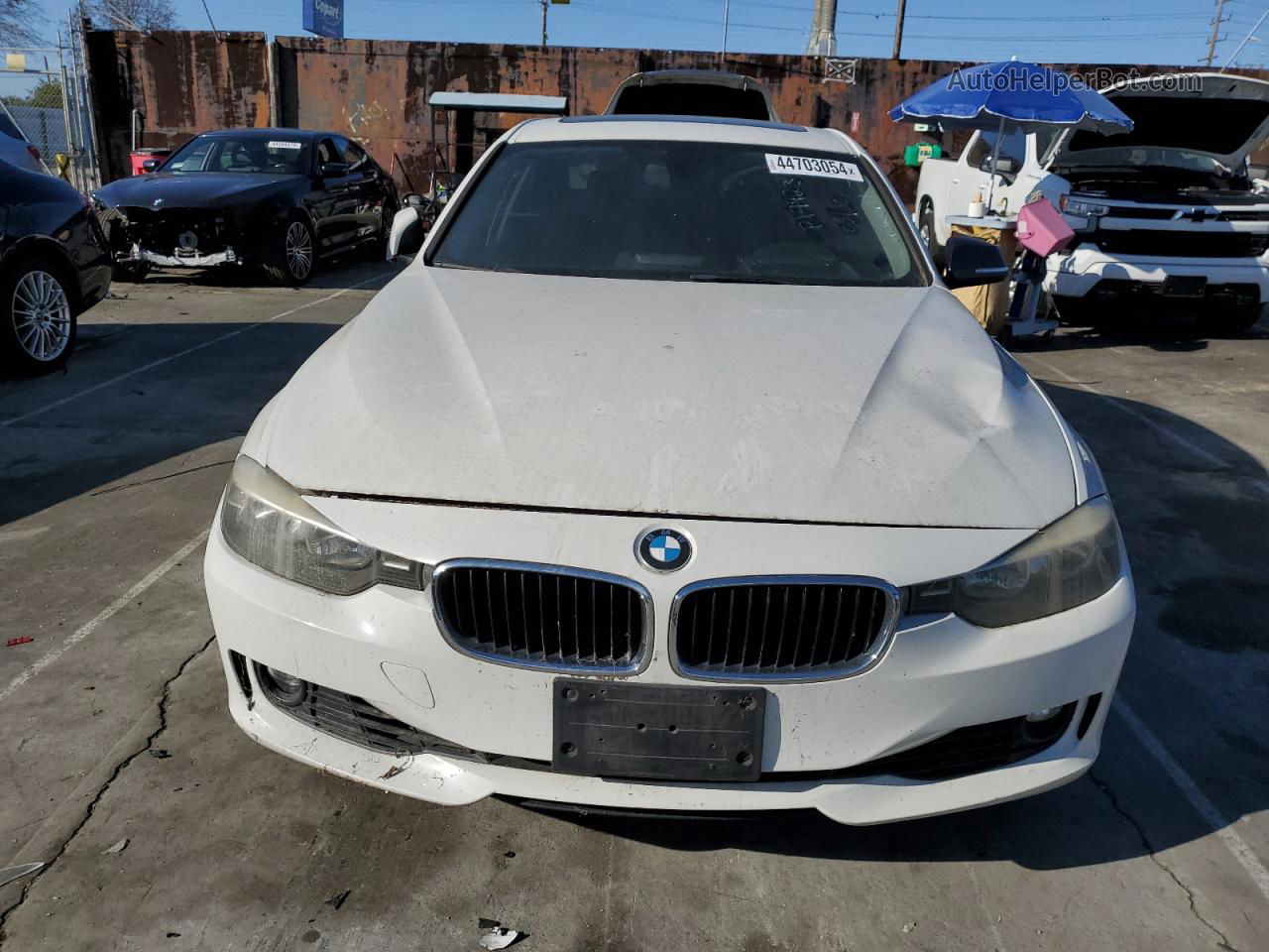 2012 Bmw 328 I White vin: WBA3A5G50CNP17723