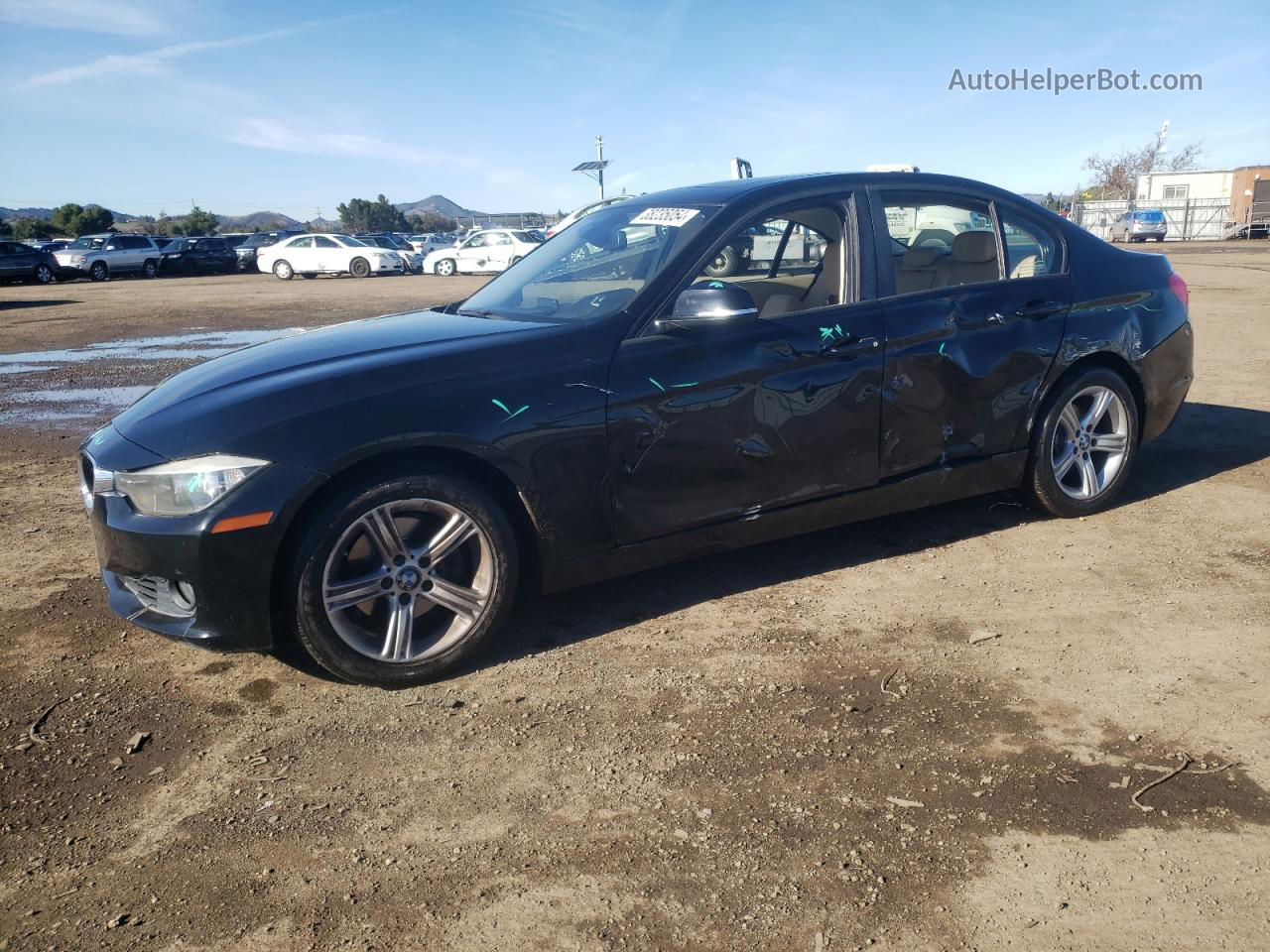 2012 Bmw 328 I Черный vin: WBA3A5G50CNP17740