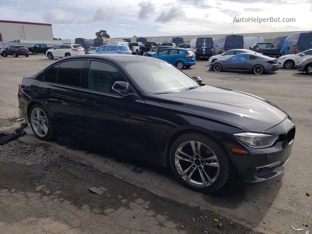 2015 Bmw 328 I Черный vin: WBA3A5G50FNS84683