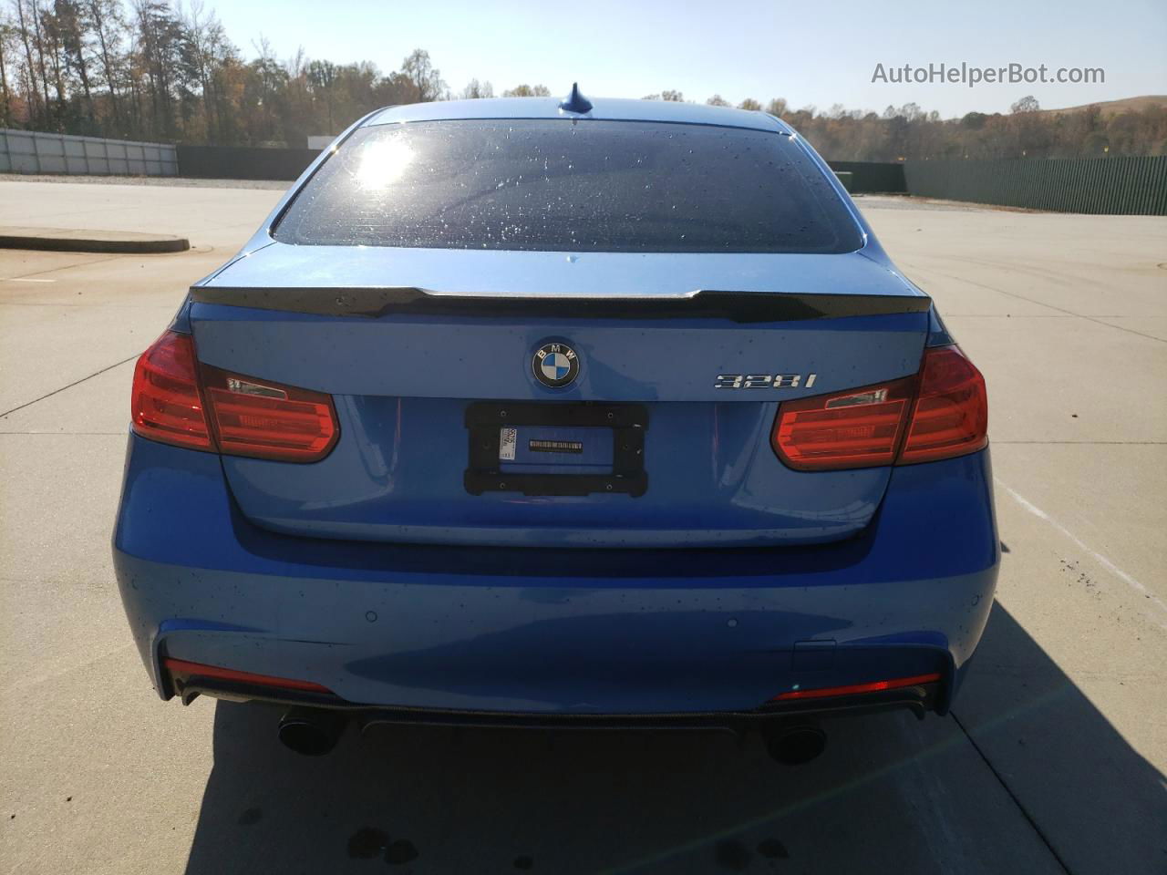 2015 Bmw 328 I Blue vin: WBA3A5G50FNS86093