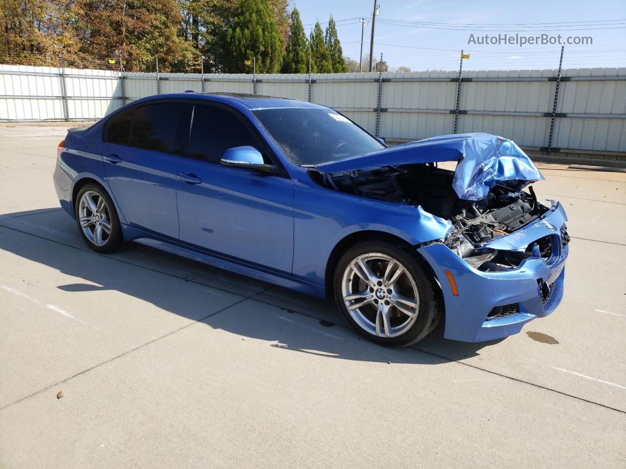 2015 Bmw 328 I Blue vin: WBA3A5G50FNS86093