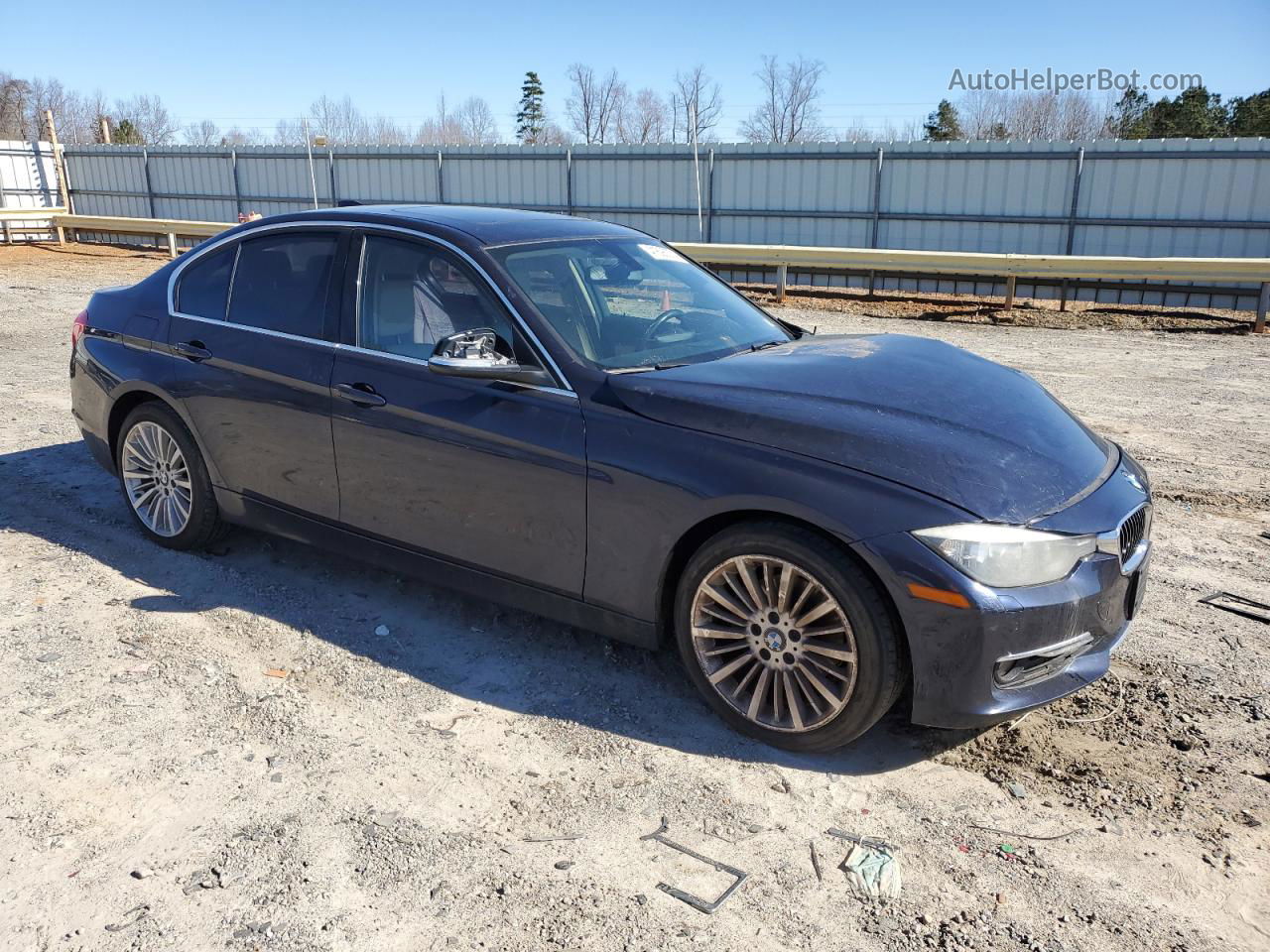 2015 Bmw 328 I Blue vin: WBA3A5G50FNS89351