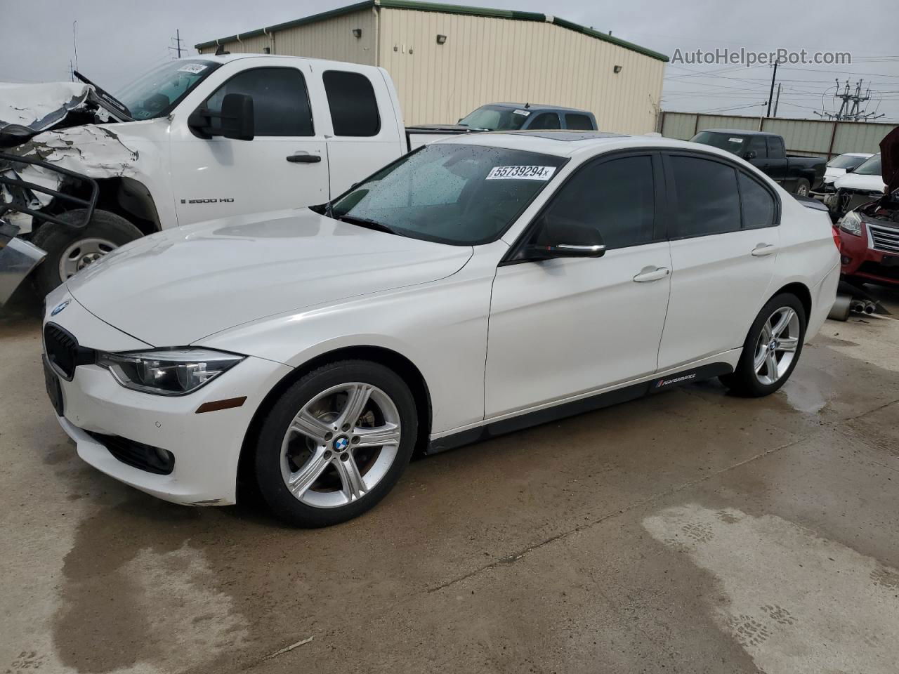 2015 Bmw 328 I White vin: WBA3A5G50FNS90502