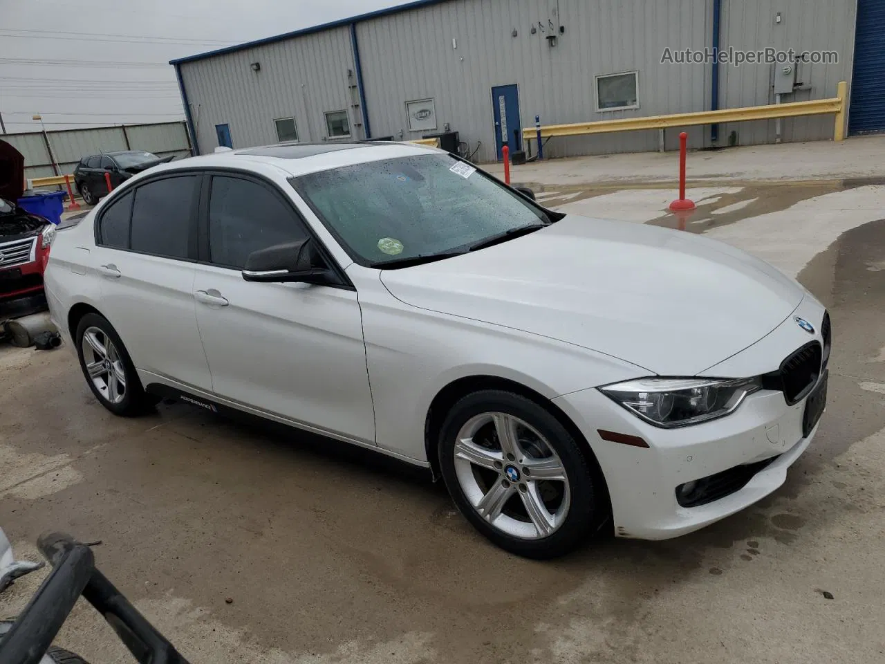 2015 Bmw 328 I White vin: WBA3A5G50FNS90502