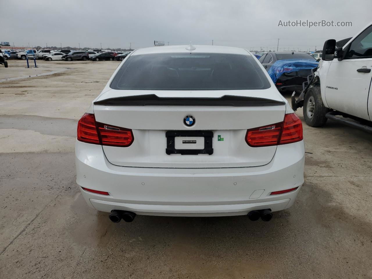 2015 Bmw 328 I White vin: WBA3A5G50FNS90502