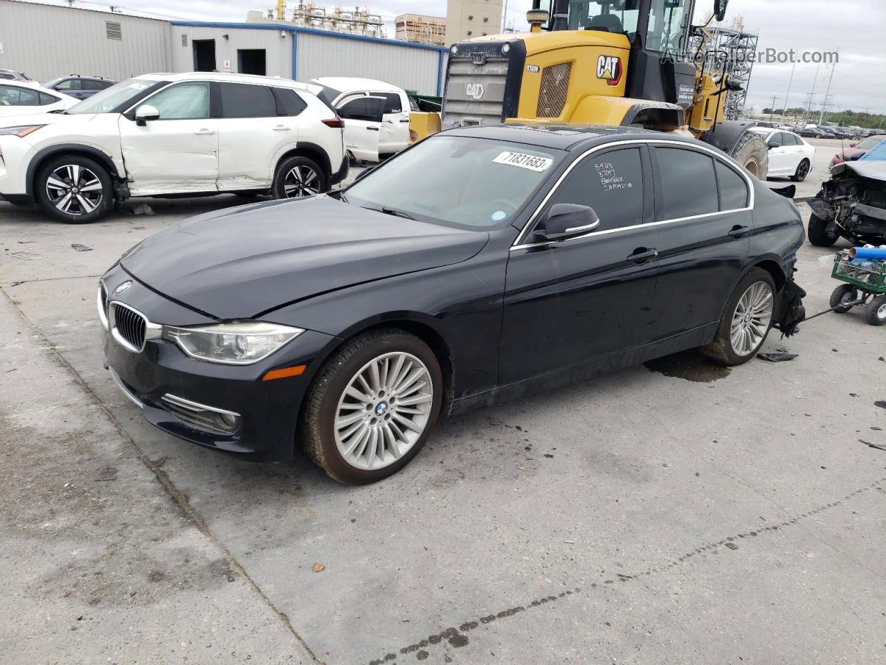 2014 Bmw 328 I Черный vin: WBA3A5G51ENP29950