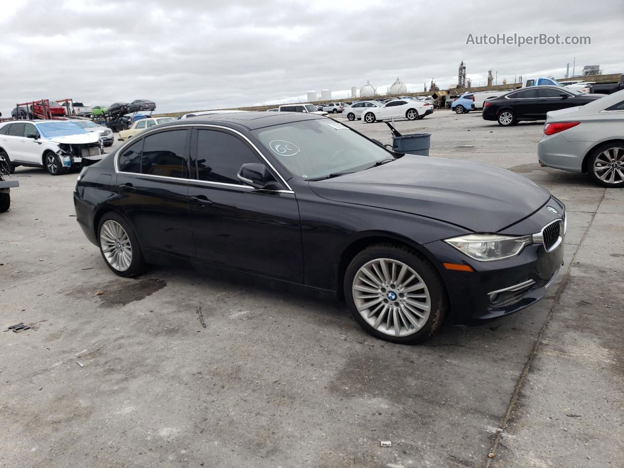 2014 Bmw 328 I Черный vin: WBA3A5G51ENP29950