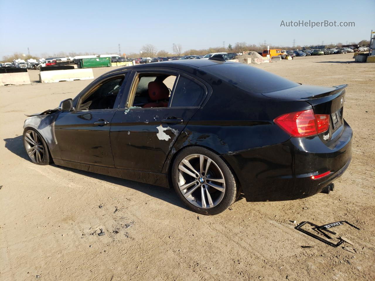 2014 Bmw 328 I Черный vin: WBA3A5G51ENP31228