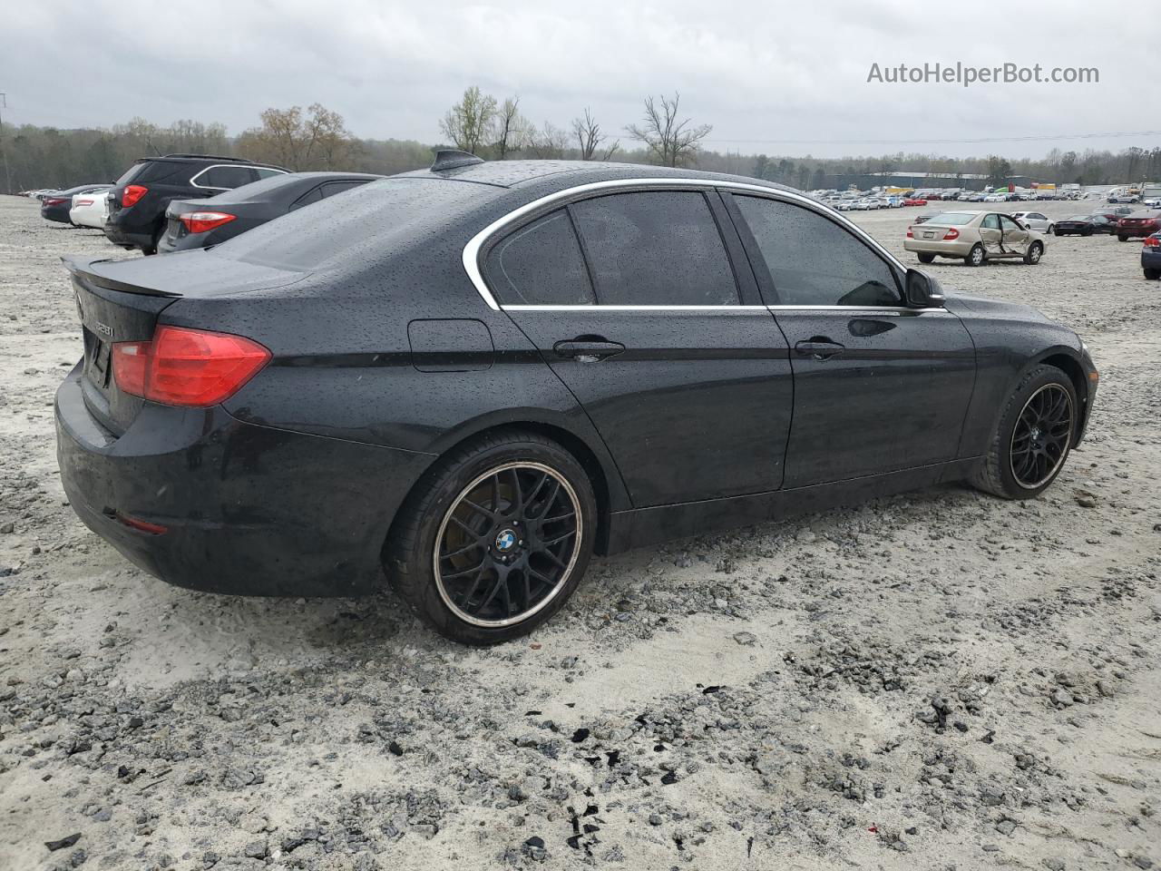 2015 Bmw 328 I Черный vin: WBA3A5G51FNS82750