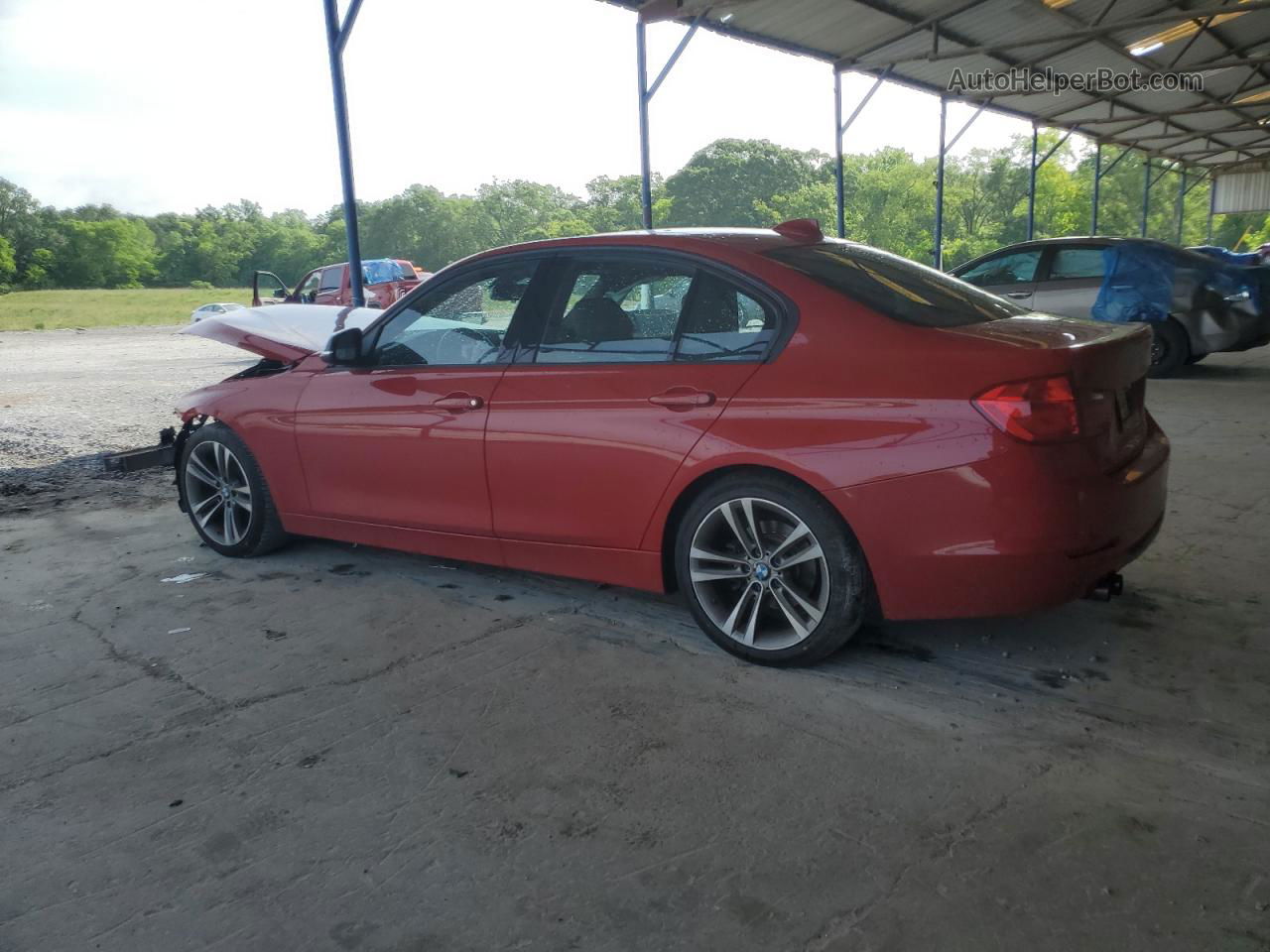 2015 Bmw 328 I Red vin: WBA3A5G51FNS82795